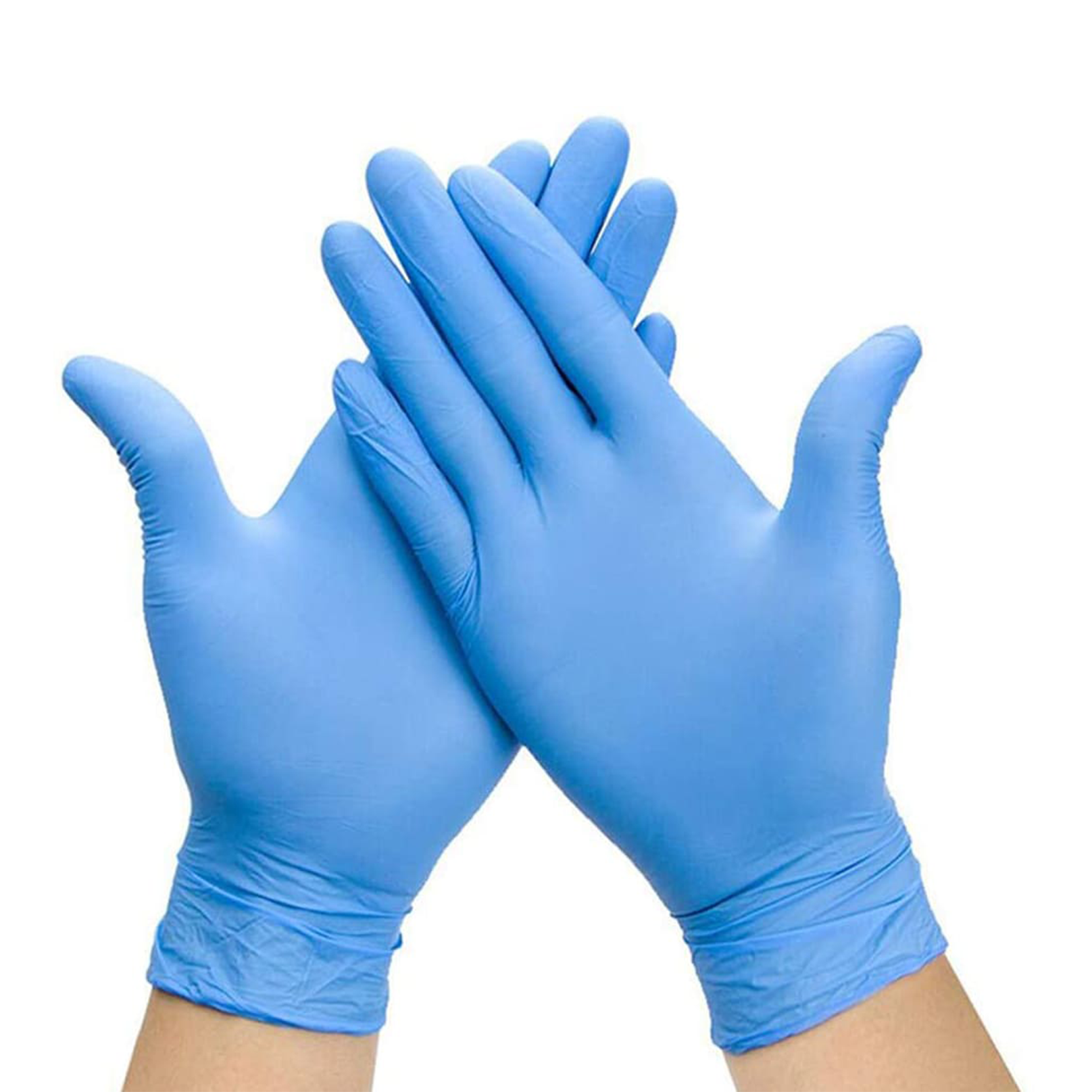 blue nitril gloves