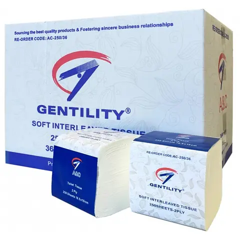 A&C Gentility Premium Toilet Tissues 2 ply 400 sheet