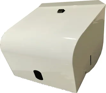 A&C Gentility White Coated Metal Paper Towel Roll Towel Dispenser