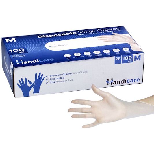 Disposable Clear vinyl gloves
