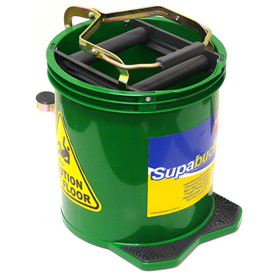 Green mop bucket